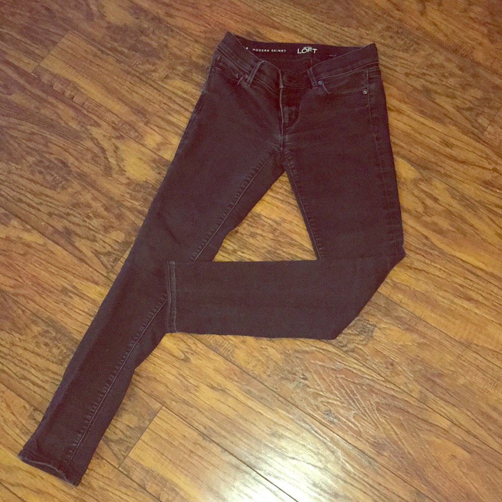 LOFT MODERN skinny jeans black